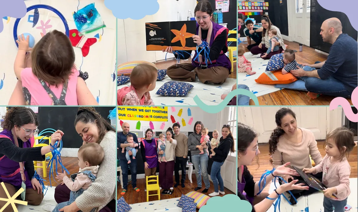 Taller con bebes y padres